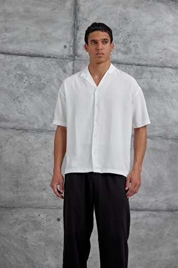 NOMARC Біла сорочка в смужку Oversize