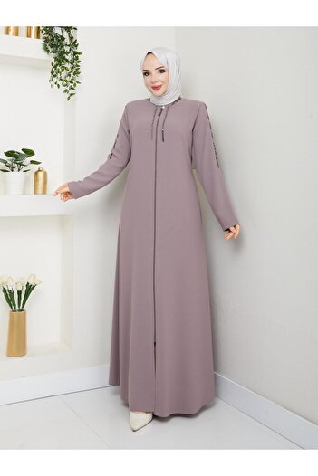 KMKkombin Women's Pardess with Chain Sleeve Detail