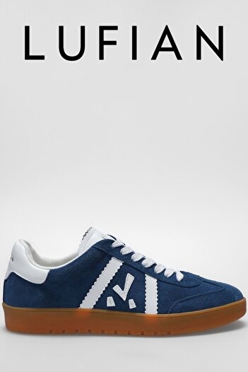 Lufian 111230262   Nelson Sneaker Men's Leather Shoes Dark Blue