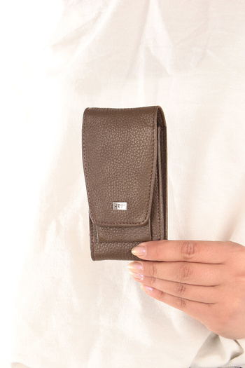 By Hakan Genuine Leather Cigarette Holder Ar-01 Khaki
