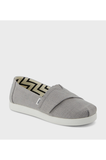 Toms Kids Toms Heritage Canvas Velcro Closure Shoes Grey 1.5