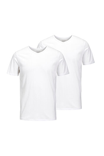 Jack & Jones T-Shirts 2er Pack T-Shirt im 2er Pack JJ BASIC V-NECK TEE