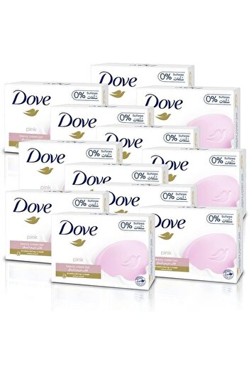 Dove 12-Piece Pink moisturizing beauty cream mold soap 135 gm