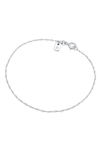 KUZZOI Brățară bărbătească cu legături simple răsucite din argint 925
