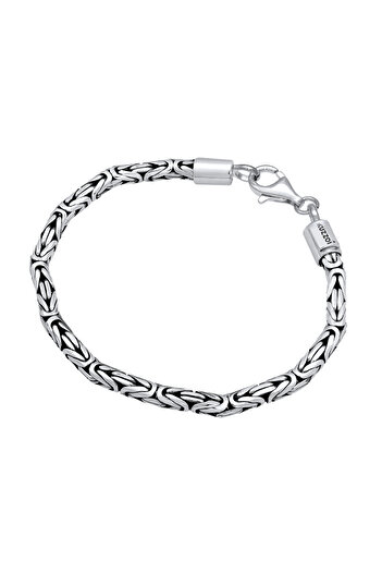 KUZZOI Armband Armband Oxidiert 925 Sterling Silber