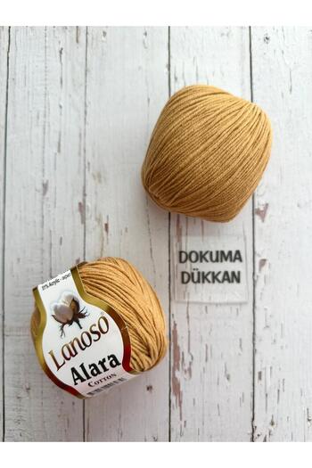 Lanoso Alara Βαμβάκι 50 Γρ. Κωδικός χρώματος Amigurumi Punch Knitting Yarn:910