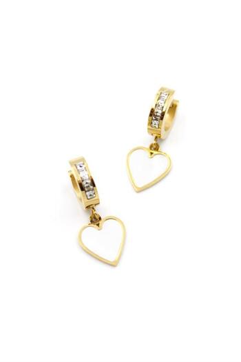 Royaleks Heart Earrings - Gold
