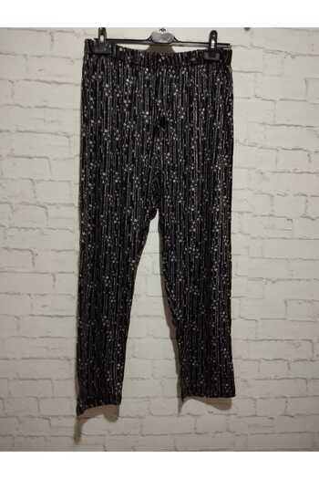 anne moda ankara Slim, summer, viscose cotton high waist, 2-pocket pants