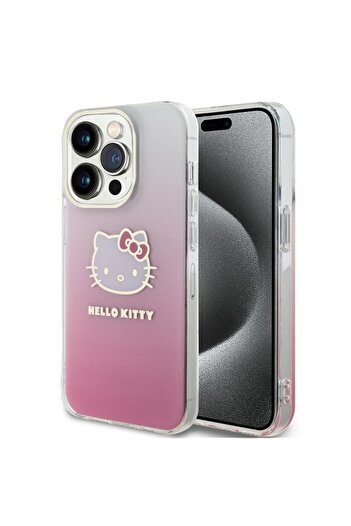 Hello Kitty Carcasă pentru iPhone 15 Pro, Hardcase IML, Hello Kitty - Roz