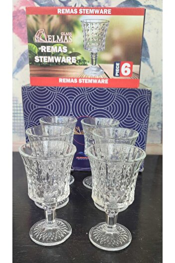 ORTAKÖY CENNETİ Coffee Side Glass 6 Pieces Crystallized 6 Pieces 60 Cc Volume 10 cm Height 6 cm Mouth Width
