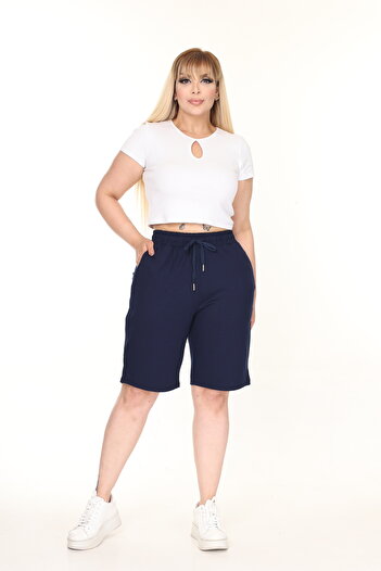 Era Lisa Comfortable Lycra Large Size Viscose Shorts