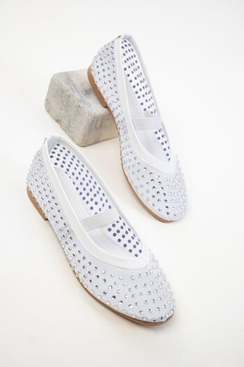 SOHO White Women's Ballerinas 20482