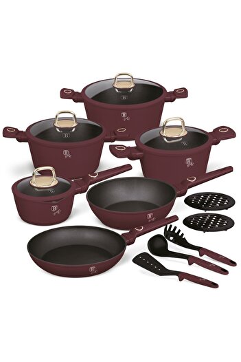 Berlinger Haus 15-piece Leonardo Collection Berlinger Haus BH 8051 cookware set, non-stick, titanium coating