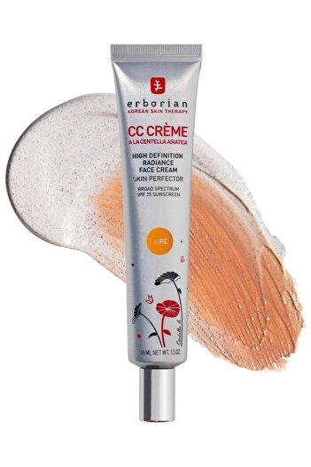 erborian Color Correcting CC Cream with Centella Asiatica SPF 25, Dore - Lightweight Coverage & Sun