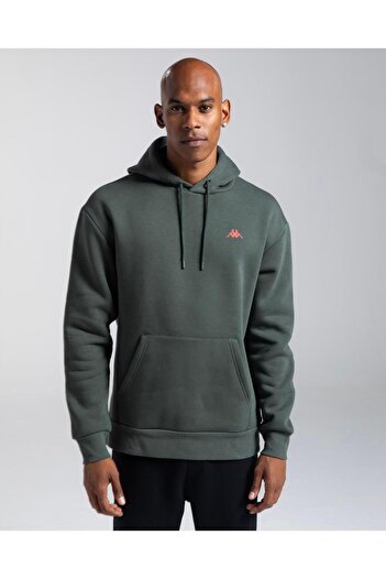 Kappa Authentic Fuji Men's Khaki Oversize Fit Hoodie