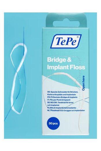 TePe Wide waxed dental floss for implants and orthodontics