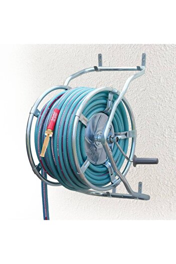 ALAYED Steel Reel With Hose For Water And Gardens 50meters 3/4" Pipe