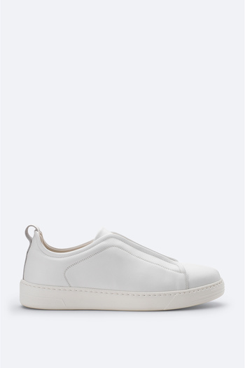 Avva Men's White 100% Leather Flexible Sole Casual Shoes A51Y8001