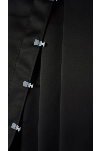 Yuka Blackout Lightproof Background Curtain Black Color Single Wing Plain 100% Blackout Sunshade Plain240 X 270