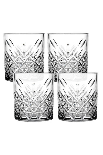 Paşabahçe 4-Piece Timeless Elegant and Durable Short Juice Tumbler 340ml