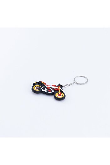 Bimotif Engine Silicone Keychain, Red