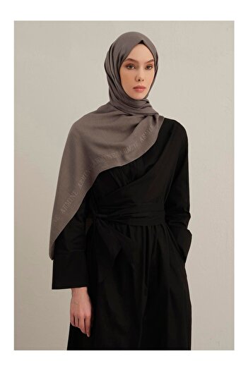 Armine Logo Bordered Cotton Silk Shawl 1