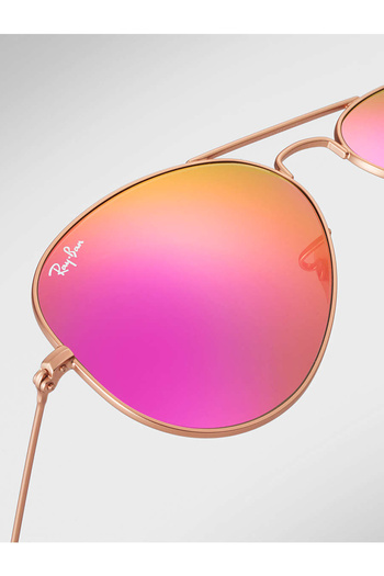 Ray-Ban Ray Ban Unisex Pilot Aviator Large Metal Sunglasses- Rb 3025 - Lense Size:58mm - Matte Arista