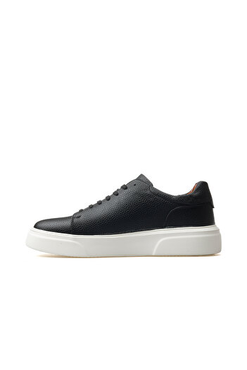 Lufian Tommy Men's Black Genuine Leather Casual Shoes - 25Y 111230187   M