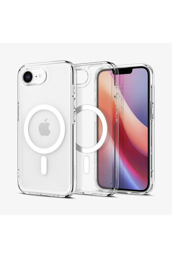 Spigen Ultra Hybrid MagFit designed for iPhone 16E case [MagSafe compatible] (2025) - Frost White