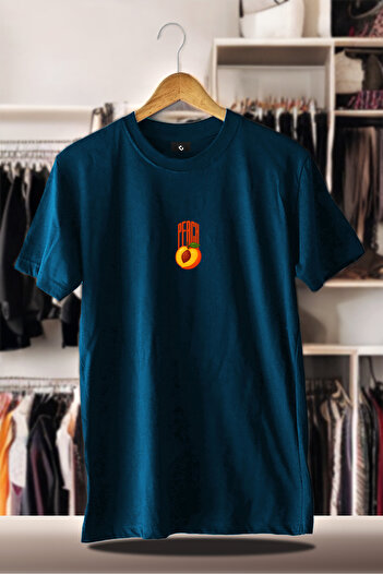 CC STORE Μπλουζάκι Indigo με ράστερ 3 νημάτων από βαμβακερό υπερμεγέθη |   Καλοκαιρινό Καλοκαιρινό Ροδάκινο με γεύση ροδάκινο