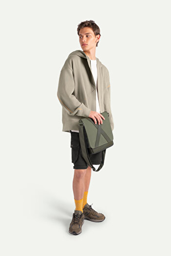 KAFT Unisex Dikey Postacı Çantası - Methone - Jungle