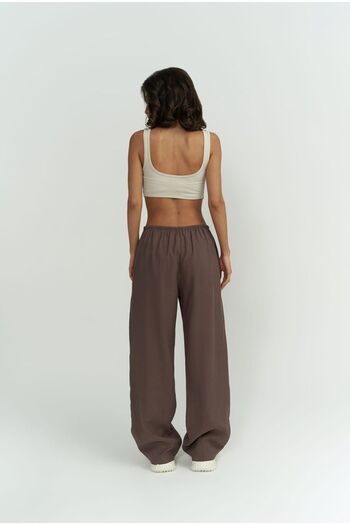 MAİ COLLECTİON Παντελόνι Paris Brown Basic