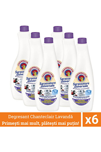 chante clair Promo Pack 6 X Chanteclair Universal Degreaser With Lavender, Refill, 2400 Ml, Degreaser