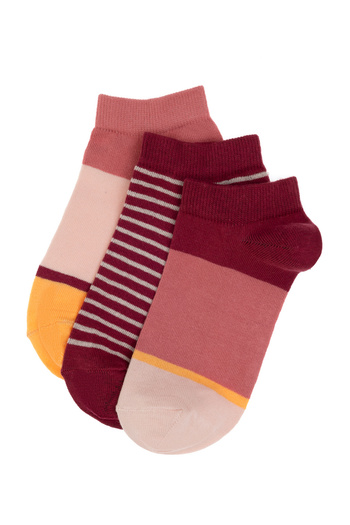 U.S. Polo Assn. Women's 3-Pack Booties Socks 50311366 -Vr223