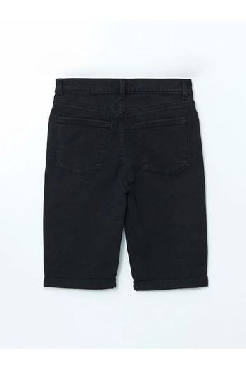LC Waikiki Lcw Jeans Black Bermuda Fit Women's Jean Shorts