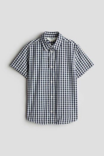H&M Short-sleeved Cotton Shirt