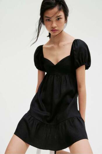 H&M Puff-sleeved dress