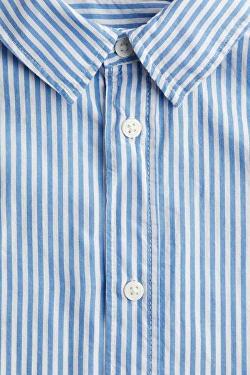 H&M Short-sleeved Cotton Shirt