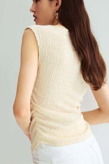 H&M Textured Jersey Top