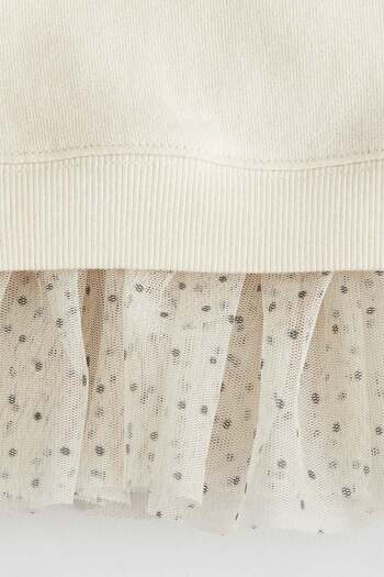 H&M Tulle-skirt sweatshirt dress