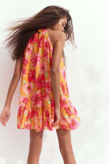 H&M Frill-detail sleeveless dress