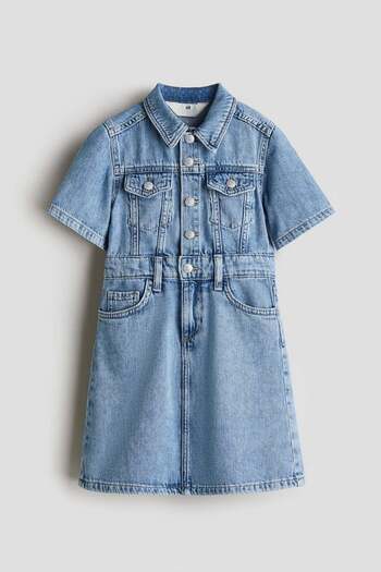 H&M Cotton denim dress