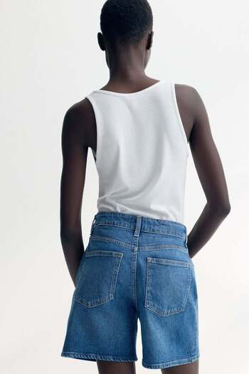 H&M High-waisted denim shorts