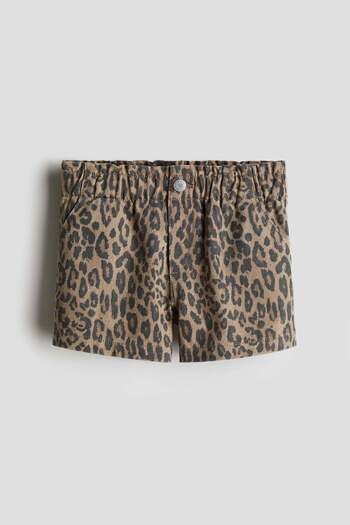 H&M Printed Cotton Twill Shorts