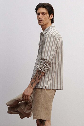 H&M Relaxed Fit Seersucker Shorts