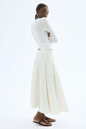 H&M Long pleated skirt