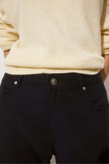 H&M Wide linen-blend trousers