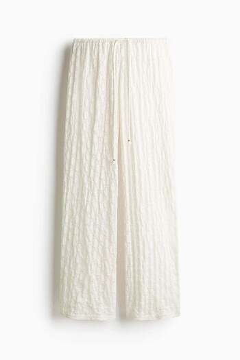 H&M Lace-look drawstring trousers