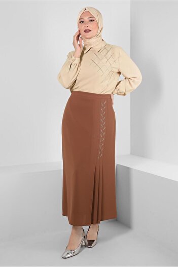 Alvina Plus Size Stone Detailled Tunic 20236