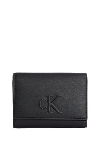 Calvin Klein Women Black Sculpted Medium Wallet